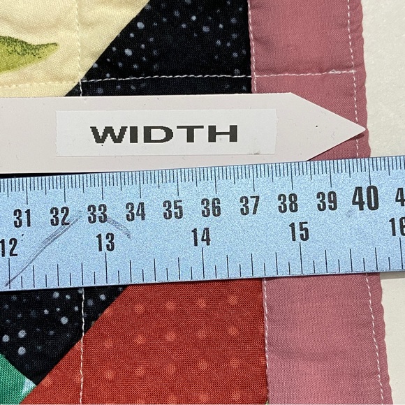 Handmade Handcrafted Quilted Baby Small Blanket Multicolored and Panda - Picture 6 of 7